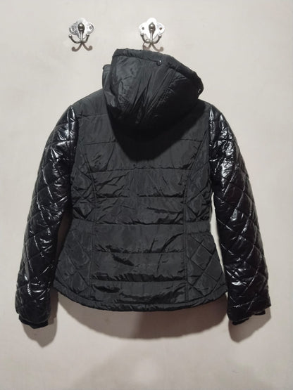 River Island Warm Winter Girl’s Jacket 13/14 Yrs Black With Hood W-18/ L-23