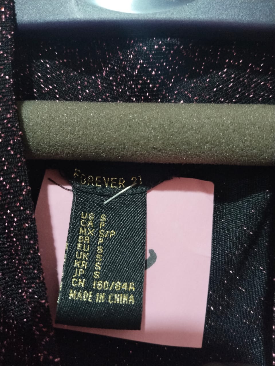 Forever High Neck Multicolour Shimmer Top W-14 / L-19