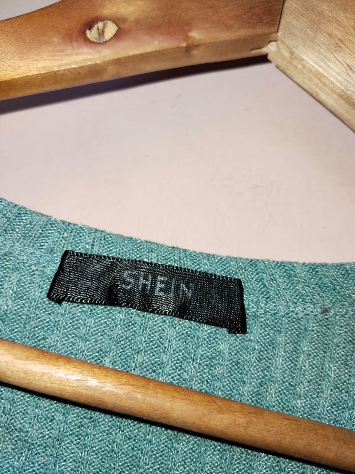 Shein Green Long Sleeve T-shirt RibbedTop Flared Sleeve W-11.5 / L-17