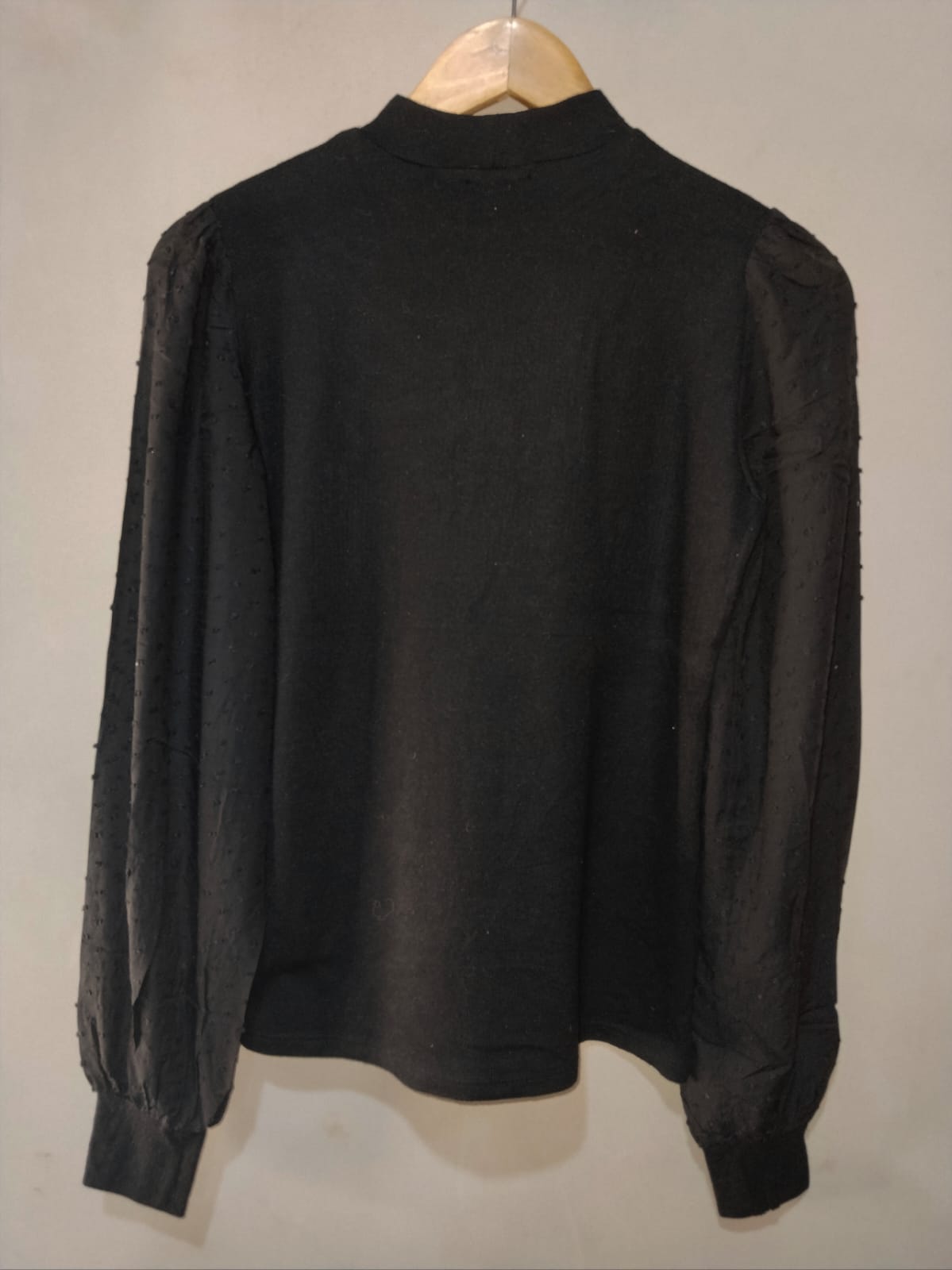Stradivarius HIGH NECK LONG SLEEVED TOP | Black |W-16 / L-23