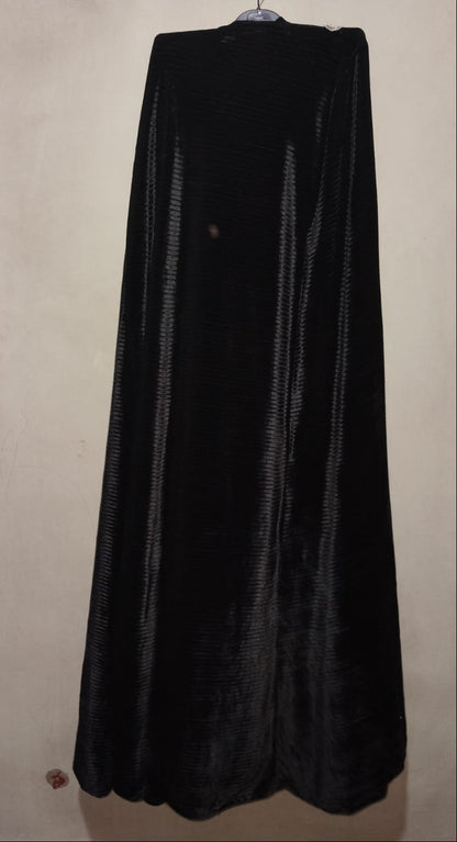 Shimmering Black Sparkle Gown | Sequin-Embellished Long Dress W-43 / L-56