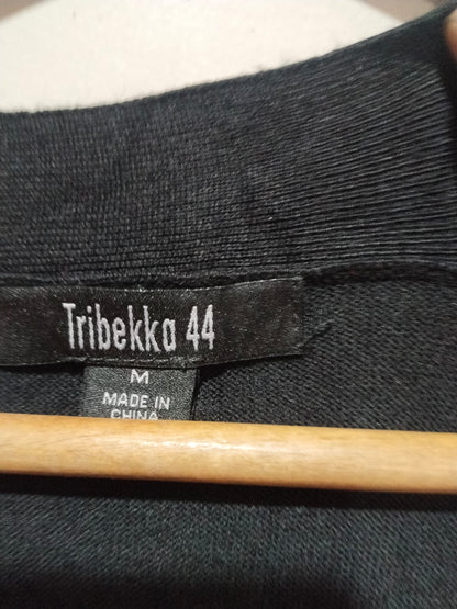 Tribekka 44 Flowing Open Front Cardigan Black sweater W-18/ L-32