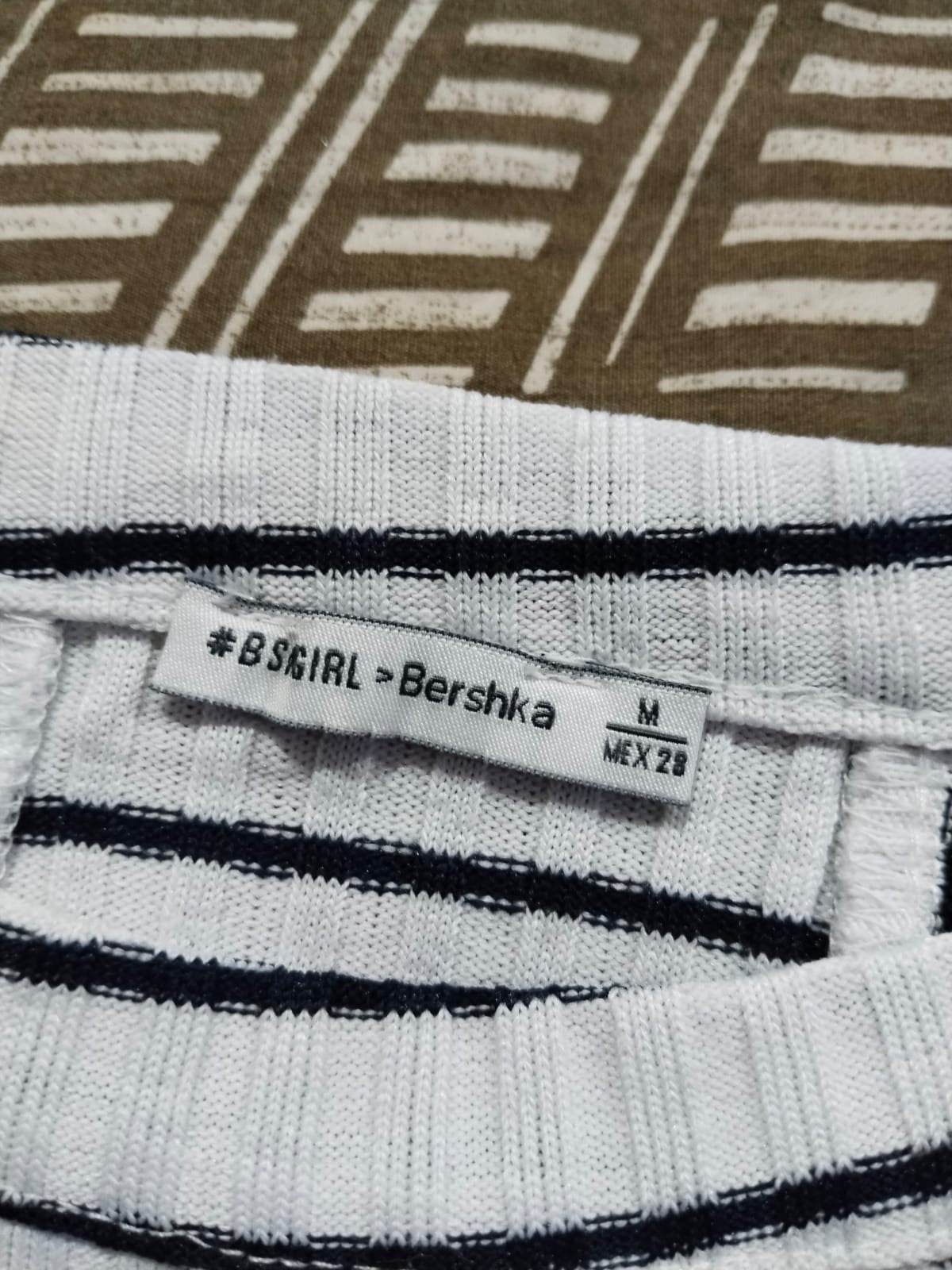 Bershka Striped Top  W-12.5 / L-17