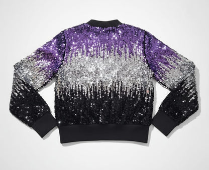 H&M Sequined bomber jacket W-18/ L-21