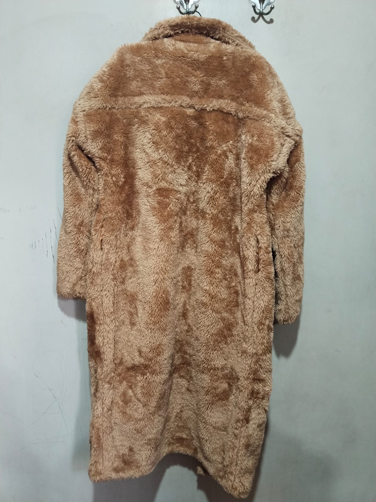MISSGUIDED Teddy Bear Faux Fur Oversized Coat W-23 / L-47