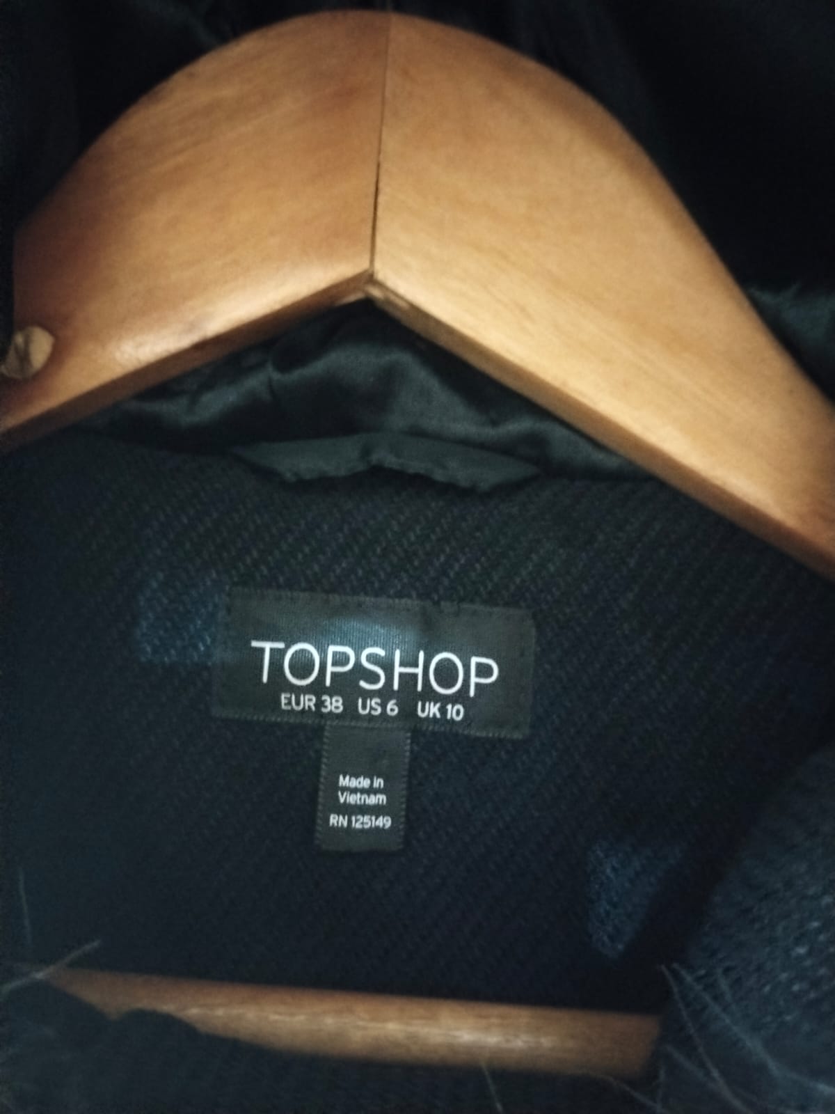 Topshop  Duffle Coat With Faux Fur Hood W-20/ L-28