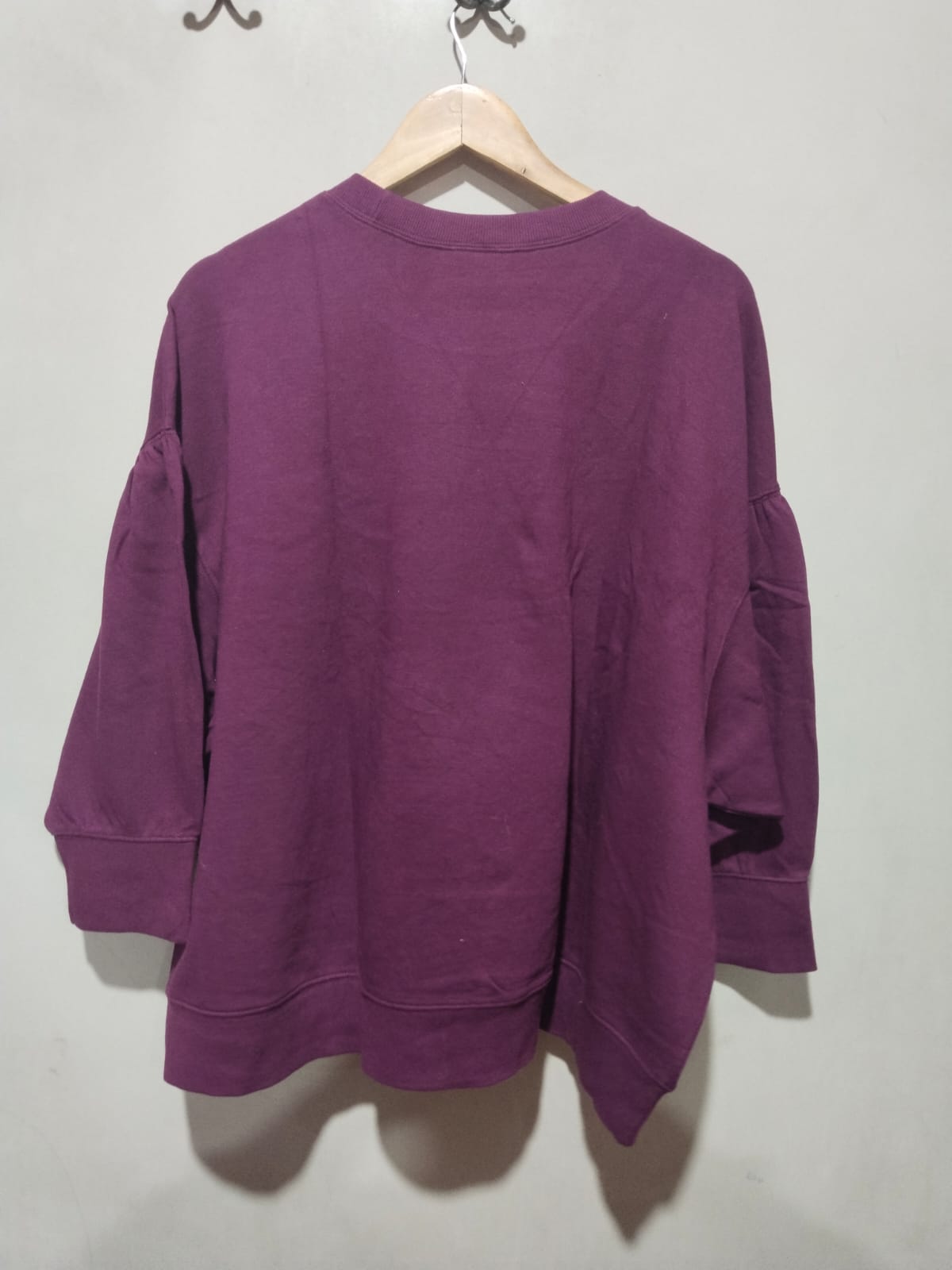 Terra & Sky Maroon Round Neck Long Sleeve Sweatshirt Sz 2X W-28 / L-26