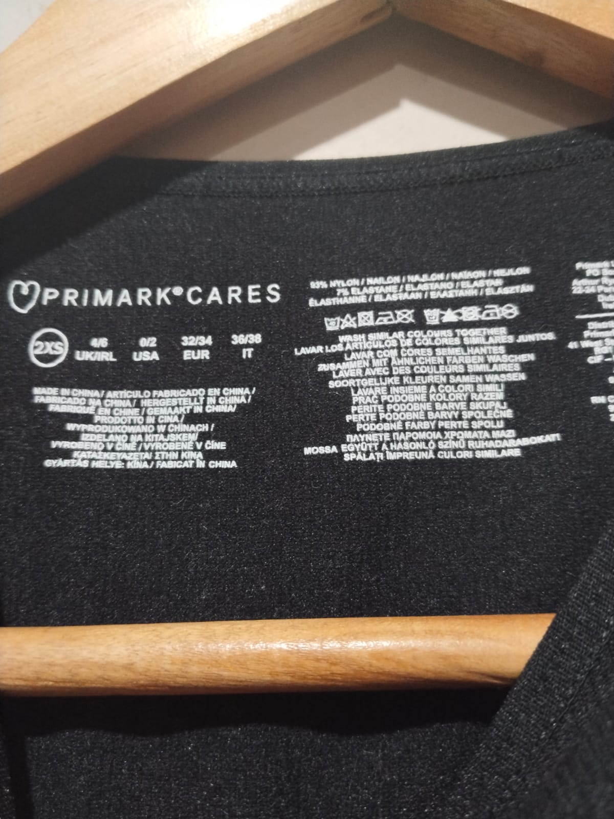 Primark Women's Black Vest TOP W-10/ L-15.5