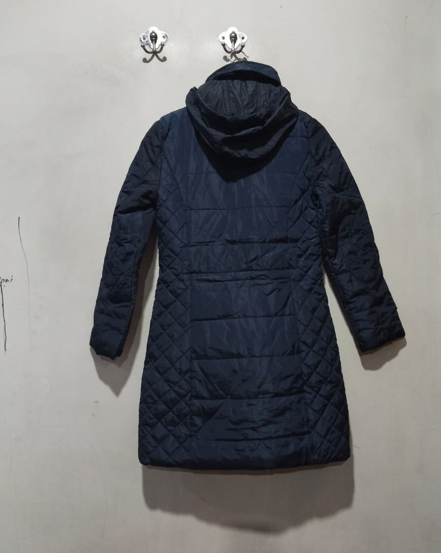 M&S Padded Quilted Hooded Coat | SOSANDAR W-17 /L-32